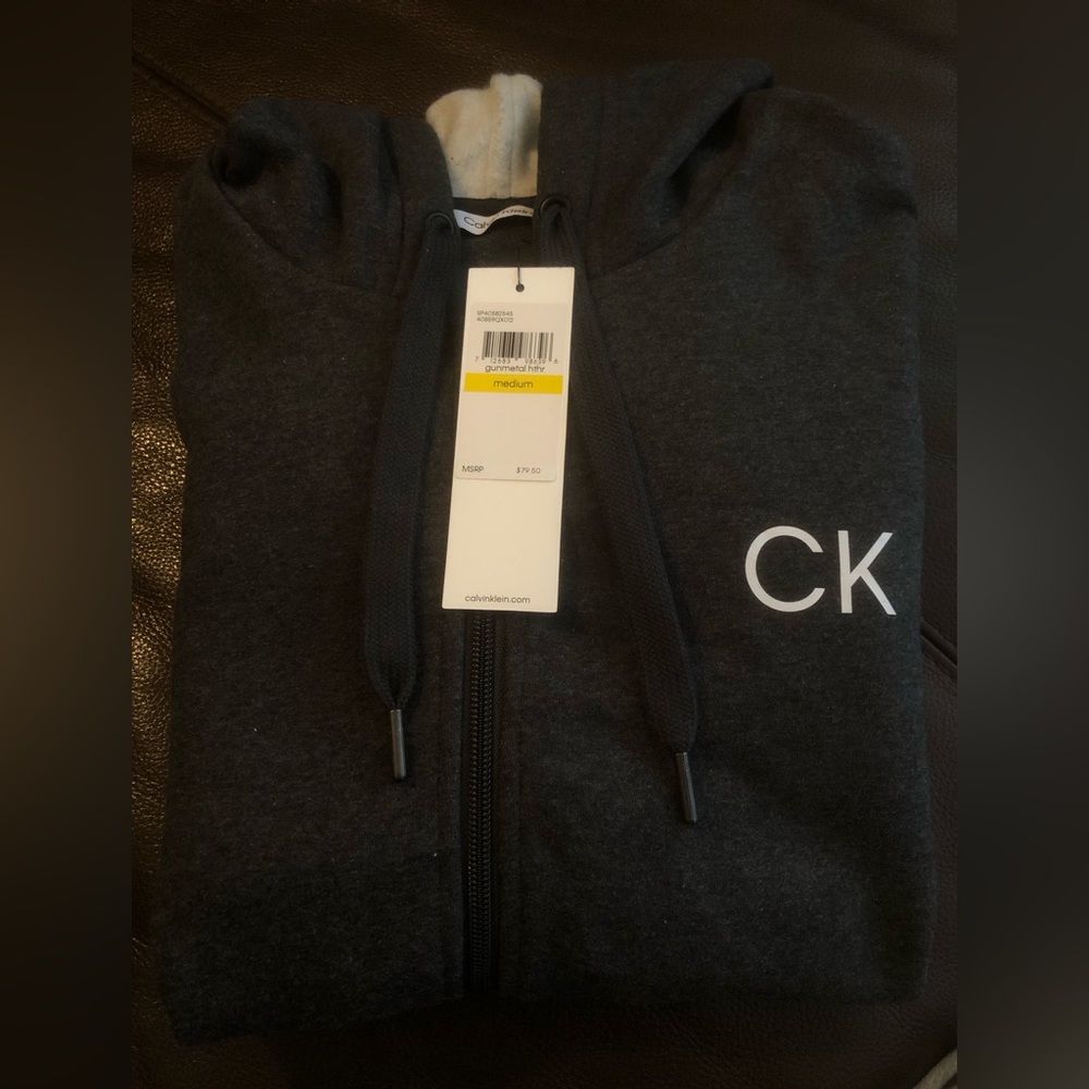 Brand New Men’s Calvin Klein Zippered Hoodie